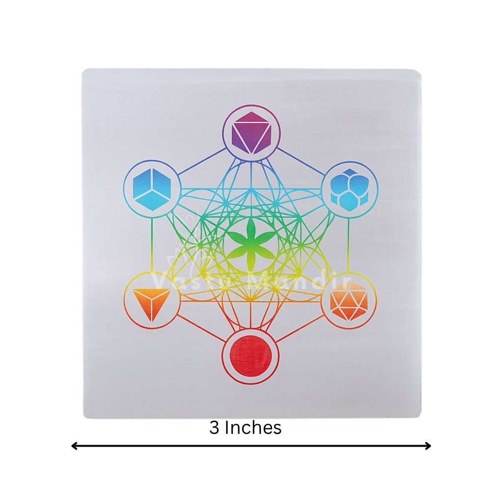 Sacred Geometry Hexagonal Selenite Charging Plate (3 Inch) – Ultimate Harmony, Daily Cleansing Power, and Vastu Structural Perfection | Essential Home Balance Tool