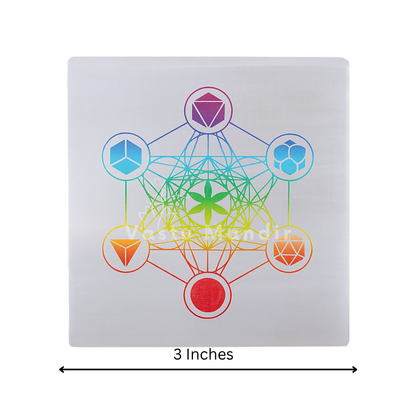 Sacred Geometry Hexagonal Selenite Charging Plate (3 Inch) – Ultimate Harmony, Daily Cleansing Power, and Vastu Structural Perfection | Essential Home Balance Tool