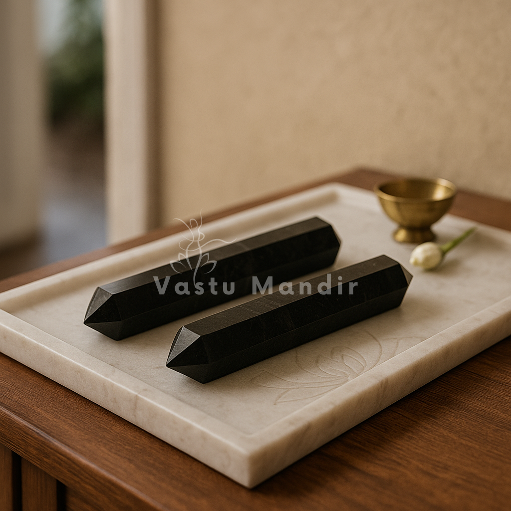 Authentic Tiger Eye Crystal Vastu Pencil — Multi-Size Spiritual Shield & Vastu Correction Tool | Vastu Mandir