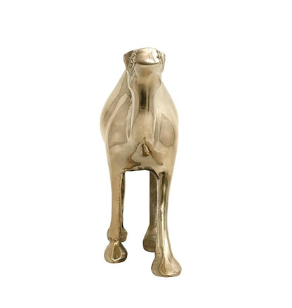 vastu mandir brass camel, vastu mandir brass idol, brass items, home decor, table showpiece, plain camel, camel for vastu shastra