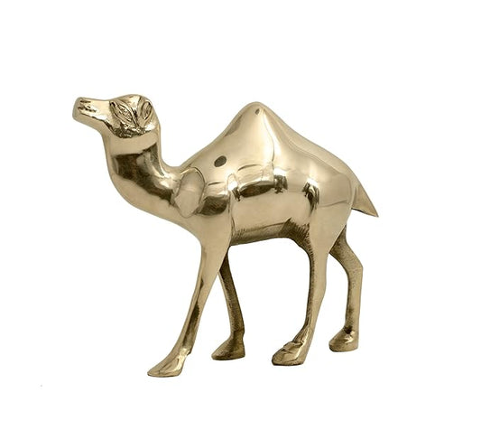 vastu mandir brass camel, vastu mandir brass idol, brass items, home decor, table showpiece, plain camel, camel for vastu shastra