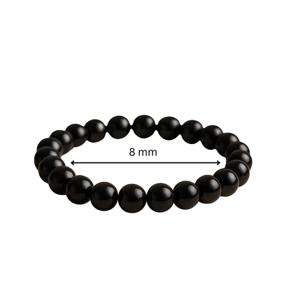Premium Natural Garnet 8mm Bead Bracelet for Strength, Vitality & Protection