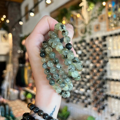 prehnite bracelet, bracelet for protection, vastu mandir prehnite bracelet, crystal stone bracelet, bracelet for vastu, luxury crystal bracelet, modern bracelet