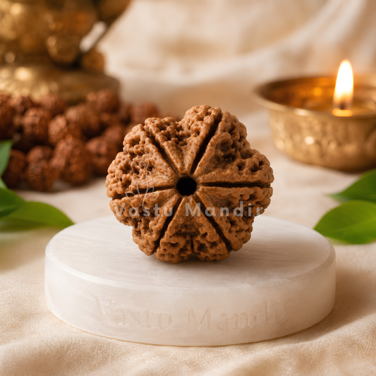 Original 6 Mukhi Rudraksha – Vastu Remedy for Career Success & Willpower Strength | Ideal for South-East Office Desks