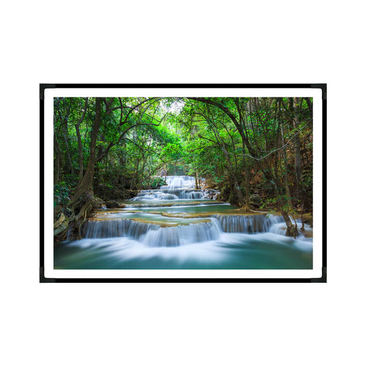 vastu mandir wall art, Waterfall Scenery for Vastu, vastu wall scenery art decoration, vastu home decoration, Waterfall Scenery