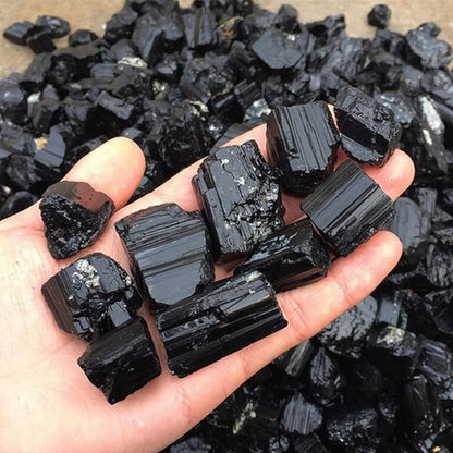 BLACK TOURMALINE RAW STONE (100gm)