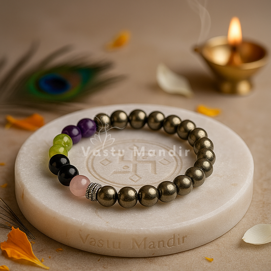 Skin Radiance Crystal Bracelet 8mm with Rose Quartz & Detox Stones