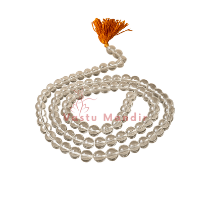 Premium Sphatik Mala (108 Beads) for Clarity & Energy Amplification