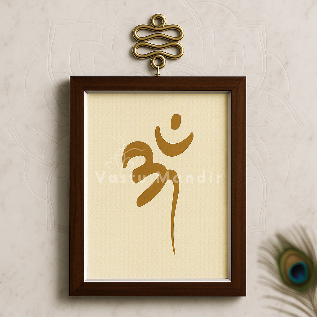 OM - Creates Flow Vastu Wall Art Decoration By Vastu Mandir For Home and Work Places