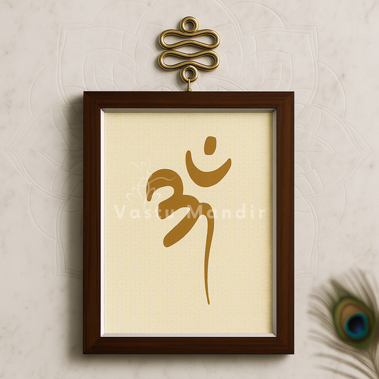 OM - Creates Flow Vastu Wall Art Decoration By Vastu Mandir For Home and Work Places