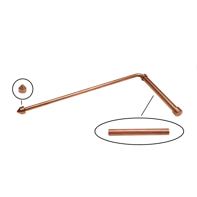 vastu mandir copper Dowsing Tools, vastu mandir L shape Dowsing rod, vastu dowsing rod for home and office, dowsing rod for vastu dosh, copper  dowsing rod with copper handle