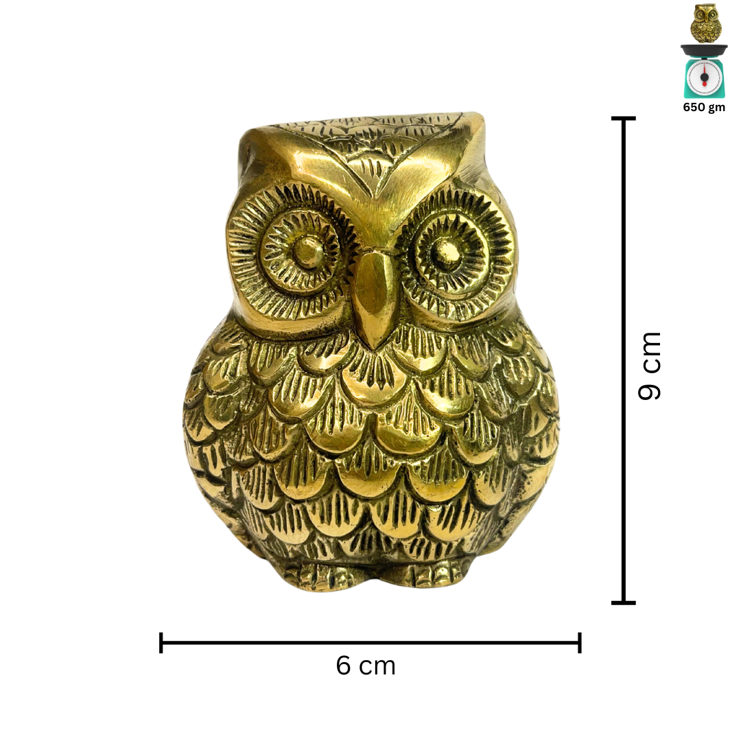 vastu mandir owl, vastu mandir brass owl, vastu mandir brass idol, brass items, home decor, table showpiece 