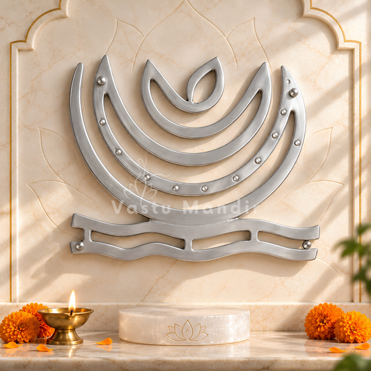 Aluminium Plain Helix – Vastu Remedy for South-East Imbalance | Fire Balance & Stress Support | 4 Inch & 6 Inch