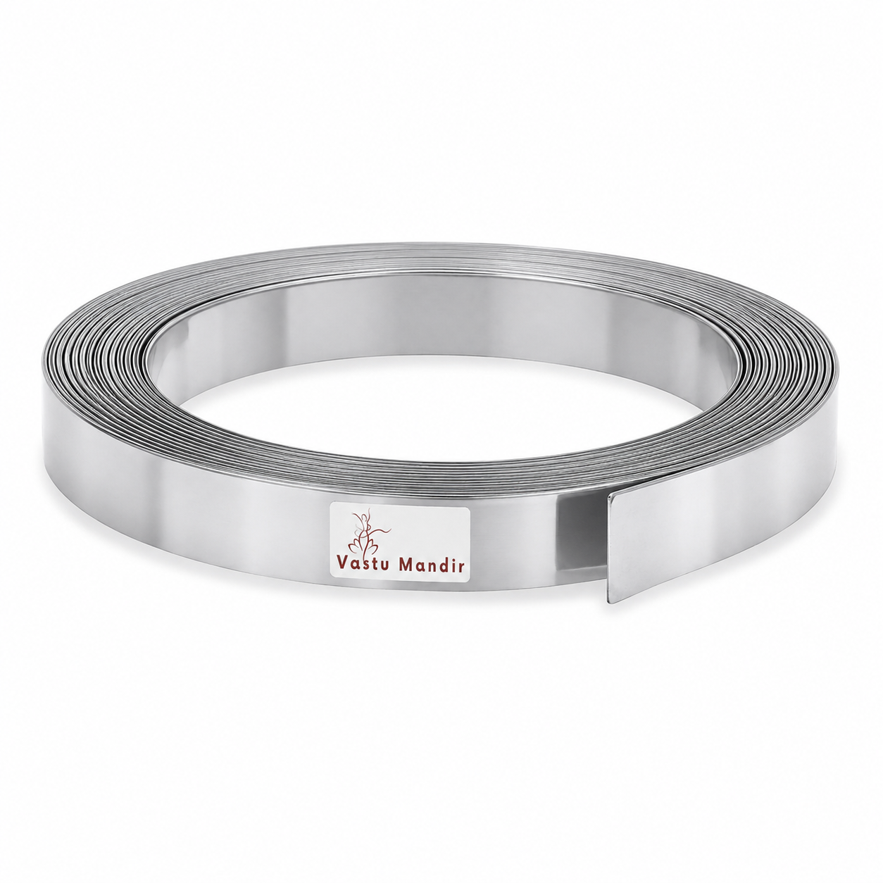 High-Grade Aluminium Metal Strip with 'Vastu Mandir' label on a white background