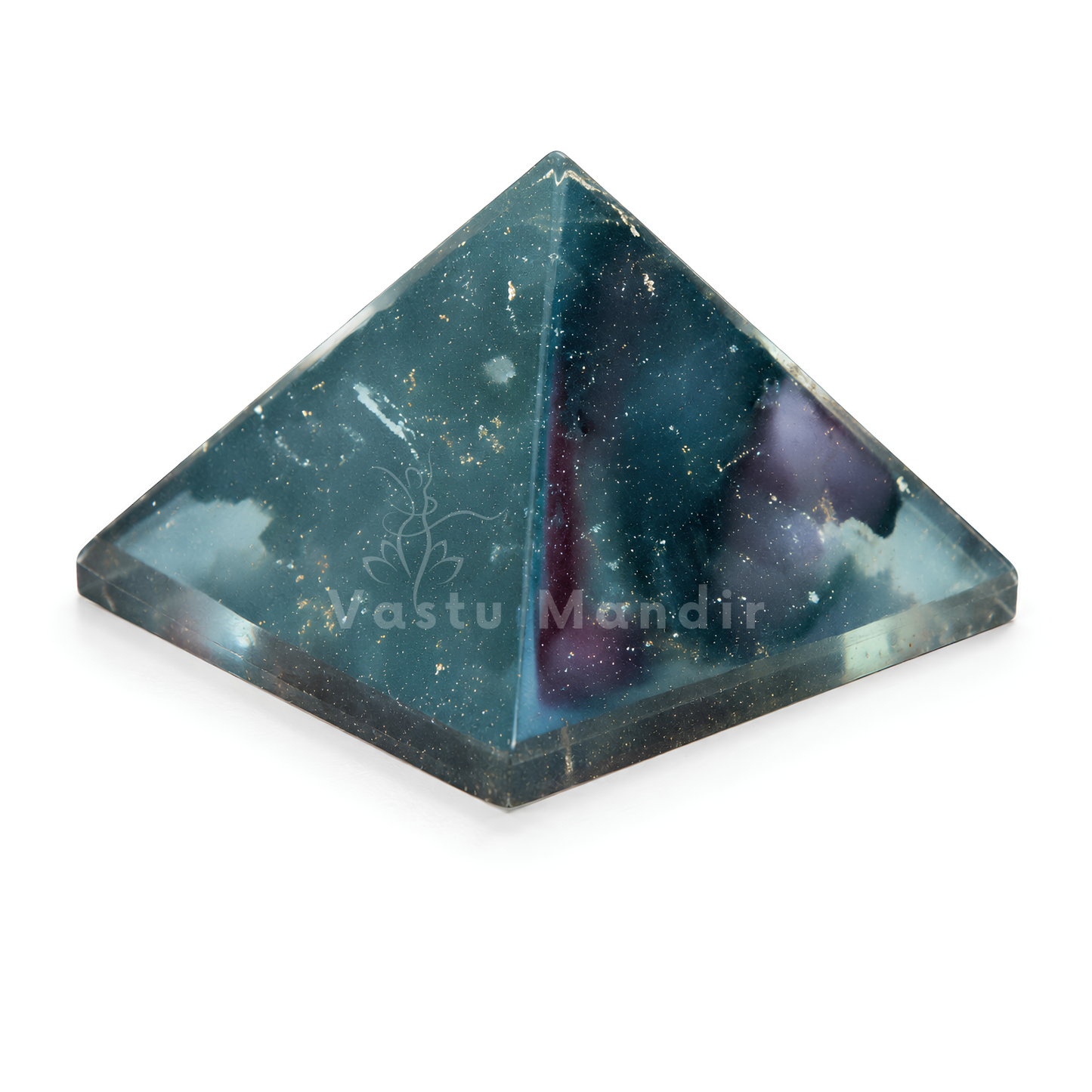 Black Tourmaline Orgone Pyramid | Vastu Remedy for Protection, Grounding & EMF Shielding | 1 Inch | 20 g