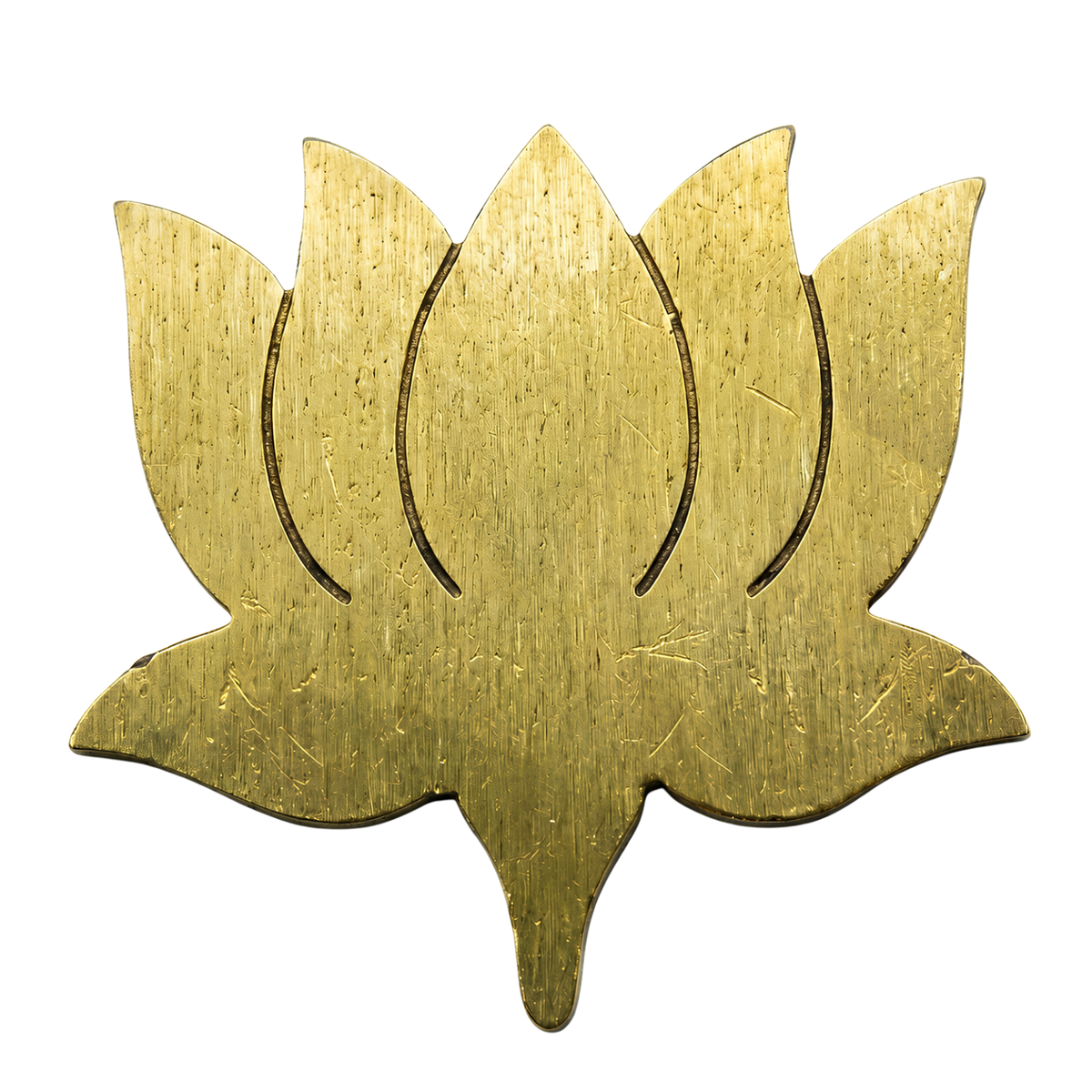 Brass lotus product image on a clean light background