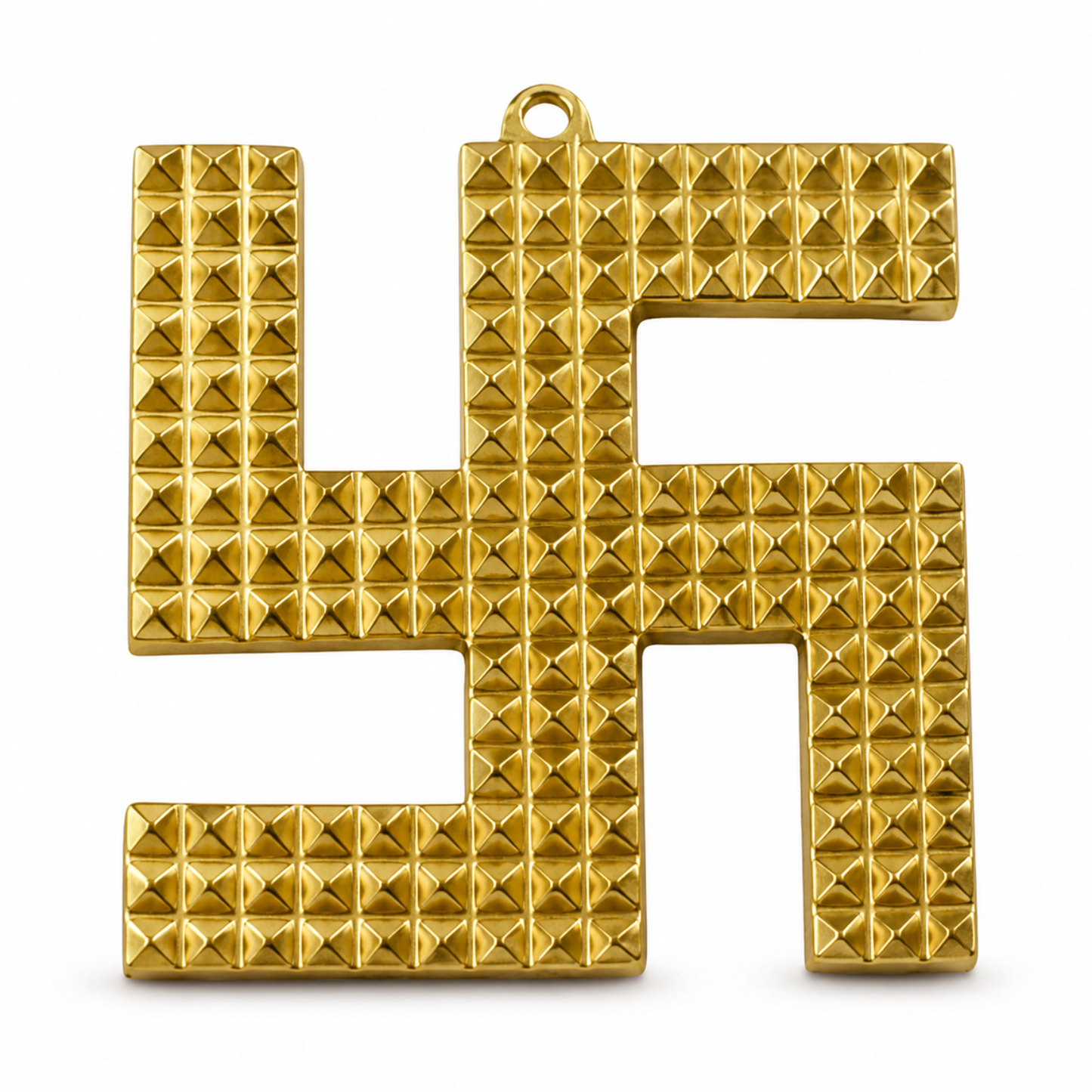 Brass Pyramid Swastik | Vastu Remedy for Main Entrance Correction, Protection & Auspicious Energy | 3–6 Inch | 90–390 g