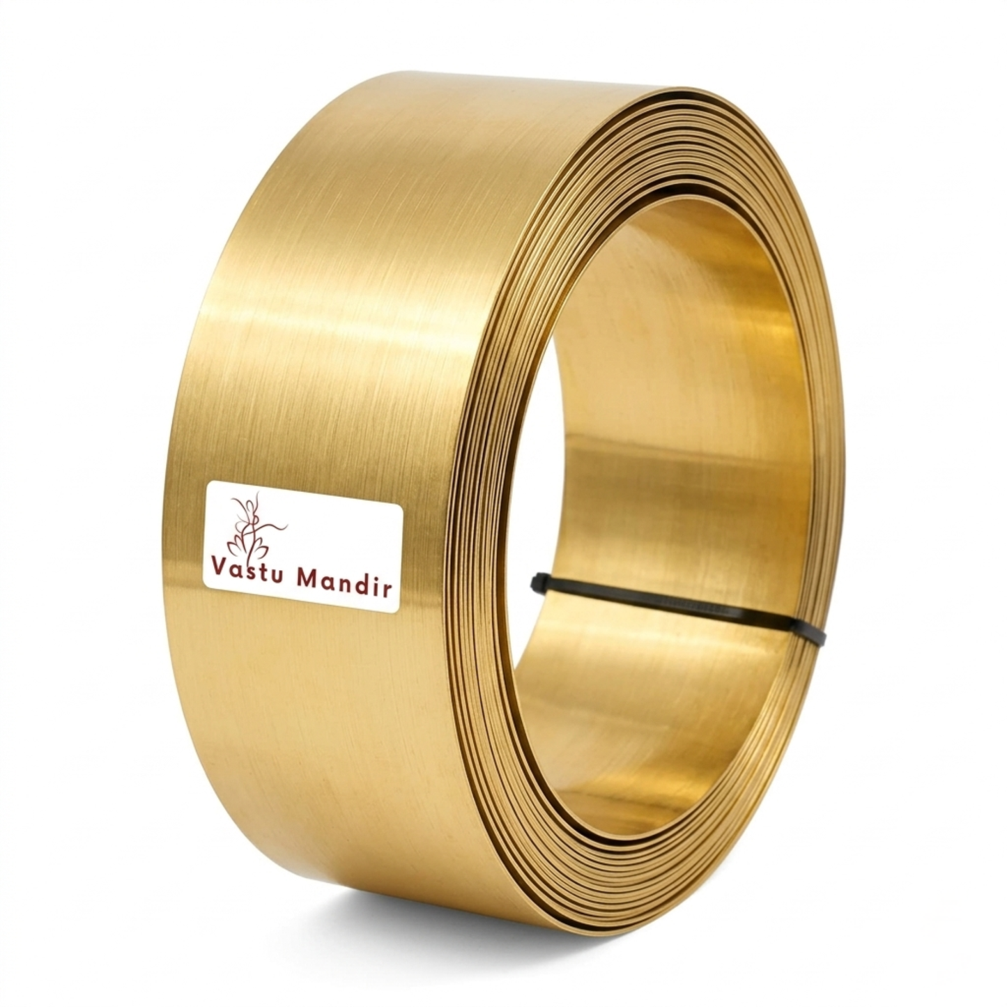 Pure Brass Metal Strip – Vastu Remedy for South-West Cut & Earth Element Stability | Ideal for Floors, Walls & Structural Defects | 0.5 mm Thickness | 8-100 Ft Lengths