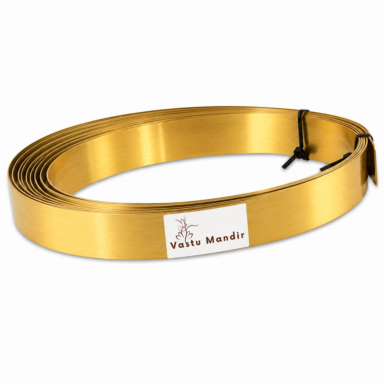 Brass Strips with 'Vastu Mandir' label on a white background