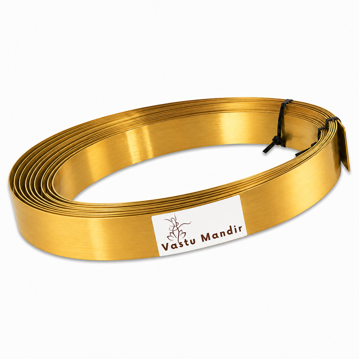 Brass Strips with 'Vastu Mandir' label on a white background