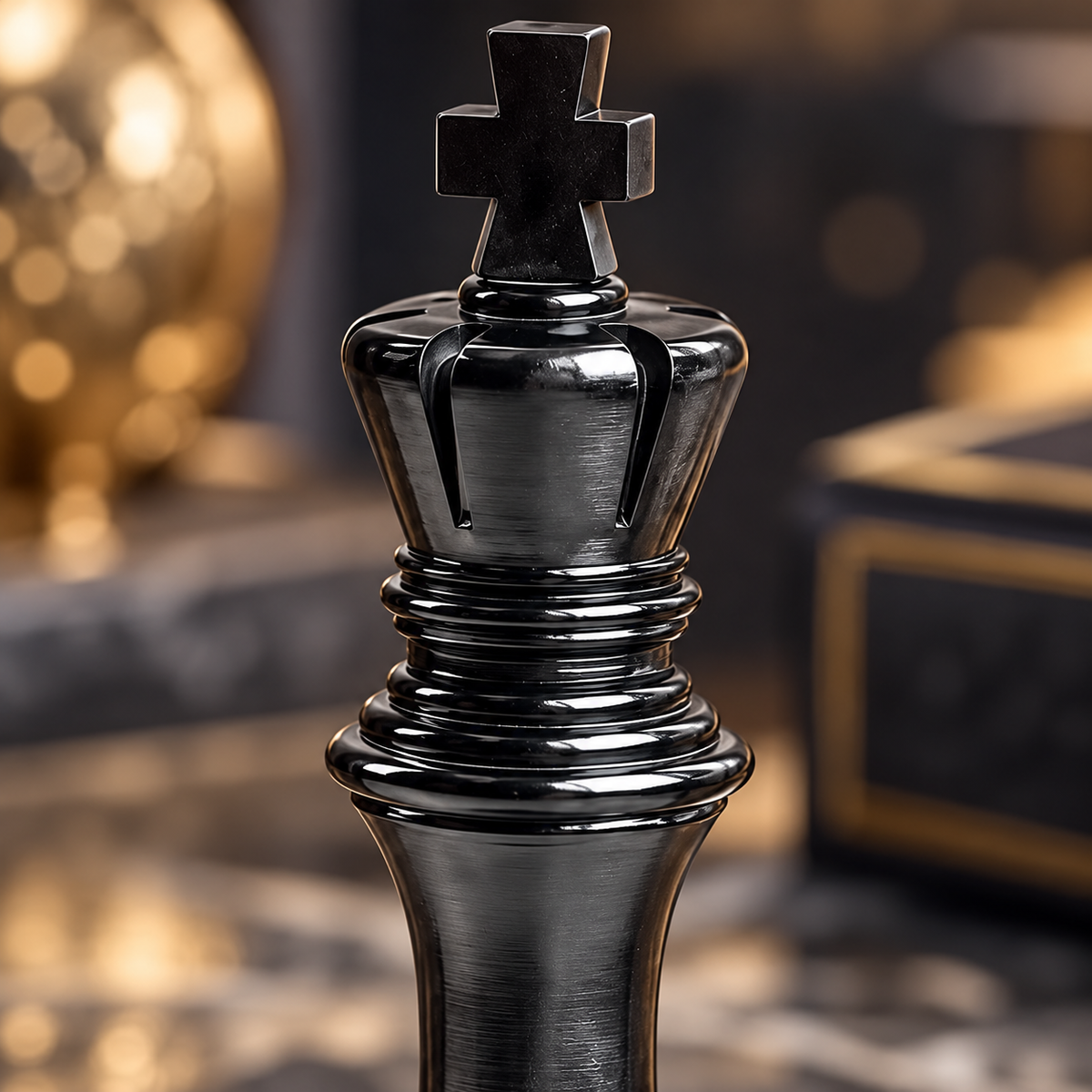 Commanding King Resin Sculpture Vastu Remedy for Leadership Authority, Strategic Thinking and Professional Success for Office Desk and Boardroom Decor | 12 x 41 cm | 1 kg