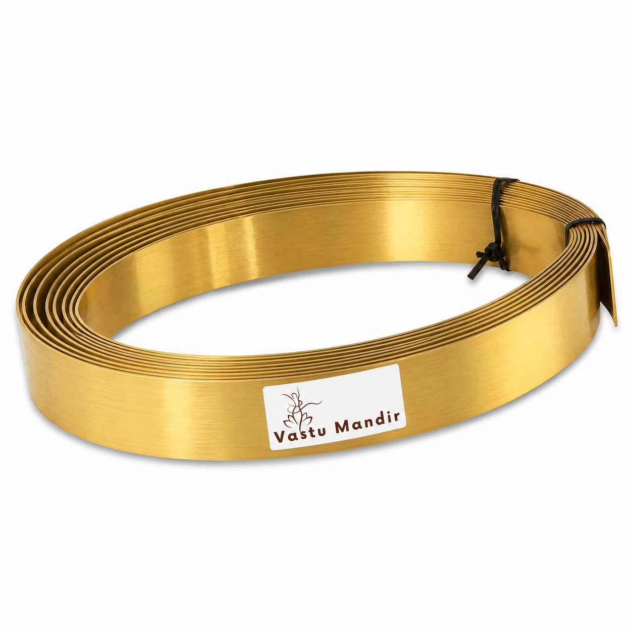 Pure Brass Metal Strip – Vastu Remedy for South-West Cut & Earth Element Stability | Ideal for Floors, Walls & Structural Defects | 0.5 mm Thickness | 8-100 Ft Lengths