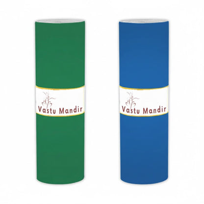 Two tapes, one green and one blue, with 'Vastu Mandir' branding on a white background.