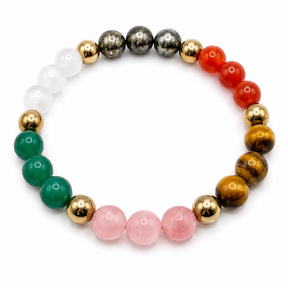 Dhan Vriddhi Crystal Bracelet – Vastu Remedy on a white background