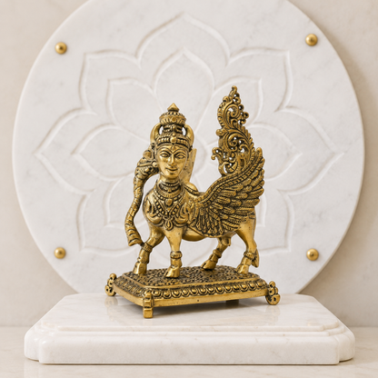Flying Kamdhenu Cow Idol | Vastu Remedy for Prosperity, Abundance & Harmony | 2 Sizes