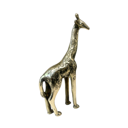 vastu mandir giraffe, vastu brass idol, brass items, premium giraffe statue in brass metal idol for vastu, home decor, table showpiece, 100% PURE METAL VASTU AND HOME DECOR ITEMS
