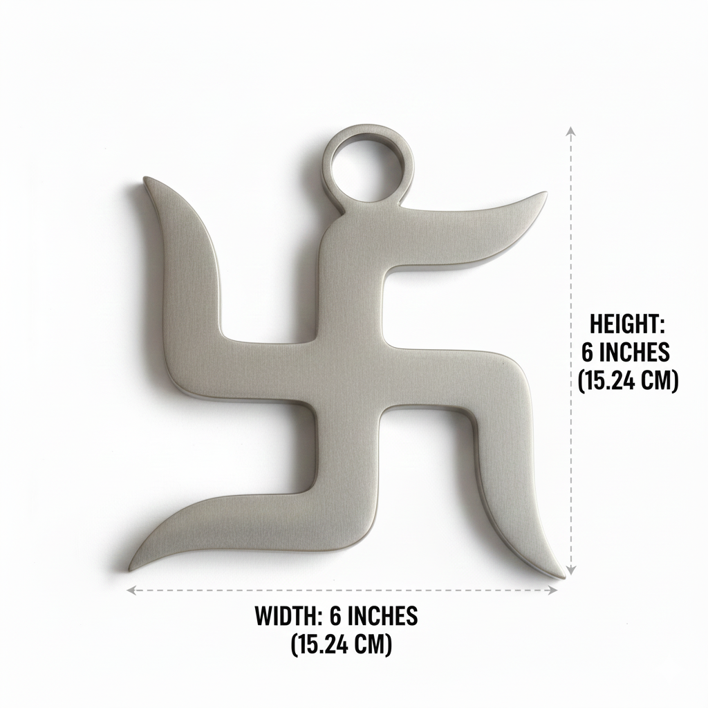 Premium Zinc Swastik Vastu Remedy for Home & Office — Rust-Resistant Dosh Nivaran Symbol | Vastu Mandir