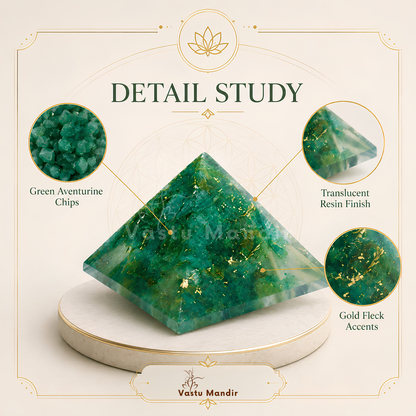 Green Aventurine Orgone Pyramid, orgonite – additional gallery view number 15