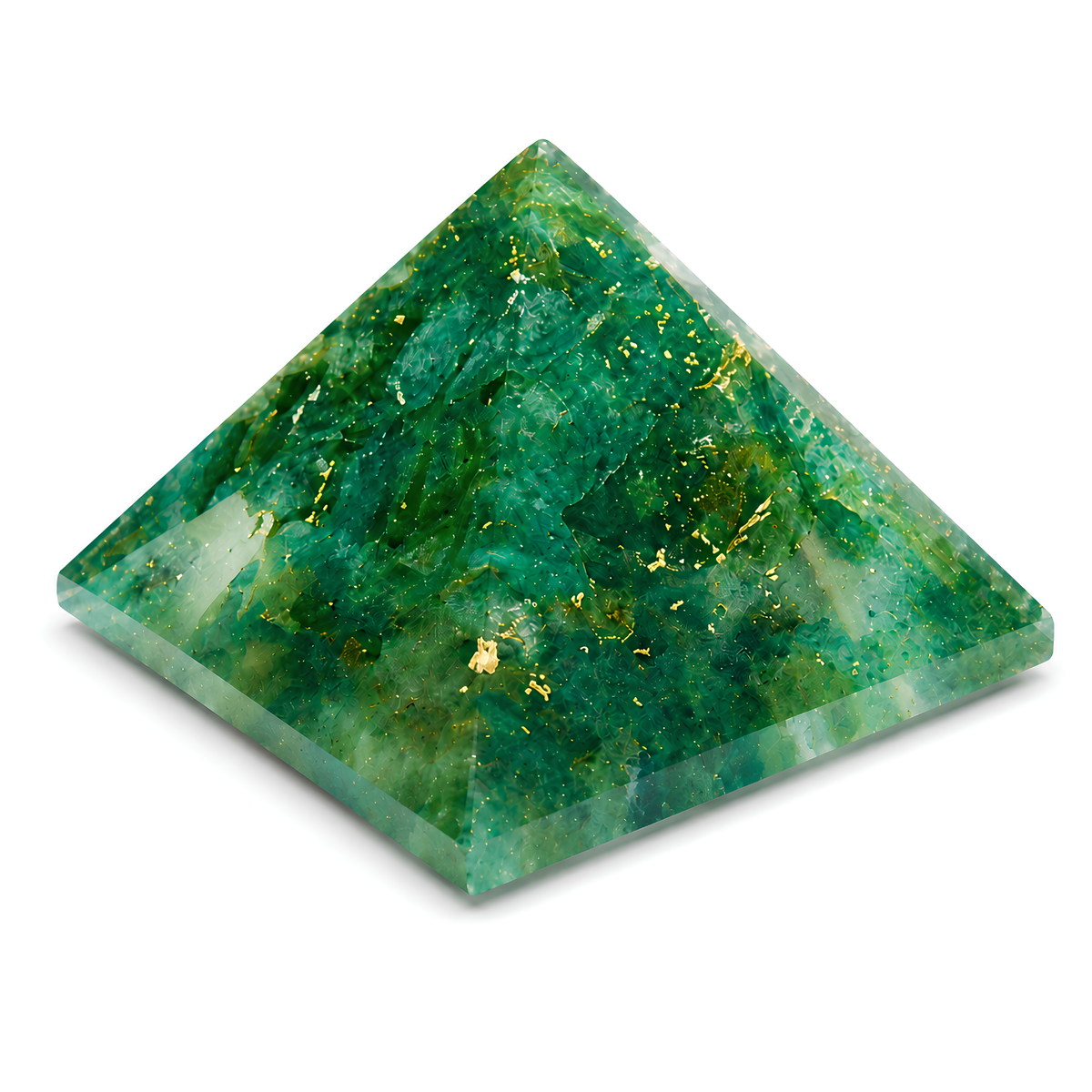 Green Aventurine Orgone Pyramid, orgonite – additional gallery view number 16