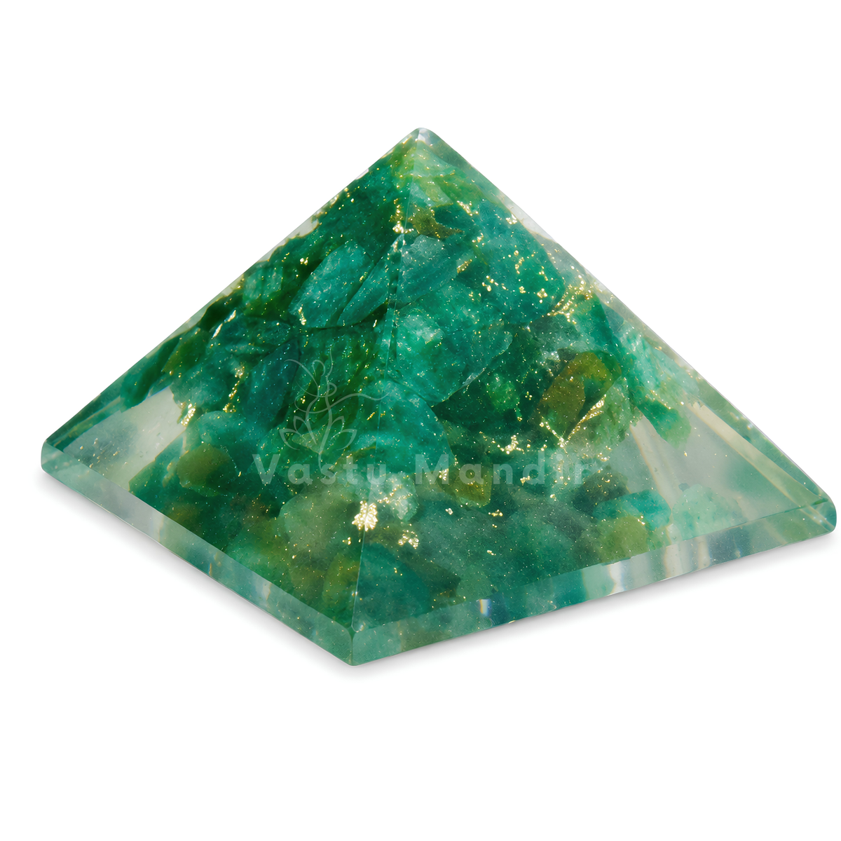 Green Aventurine Orgone Pyramid, orgonite – additional gallery view number 17