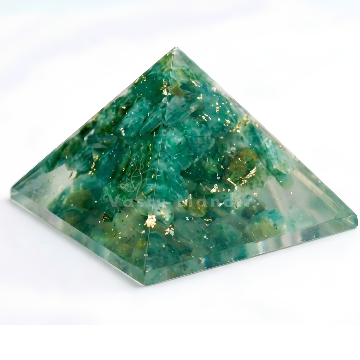 Green Aventurine Orgone Pyramid, orgonite – additional gallery view number 18