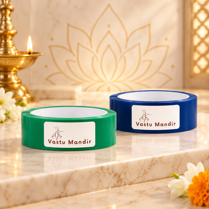 Vastu Waterproof Multicolor Tape – Vastu Remedy for Entrance & Toilet Defects | Ideal for Quick Zone Corrections | 1-4 Inch Wide Options | 16 Meter | 2 Rolls