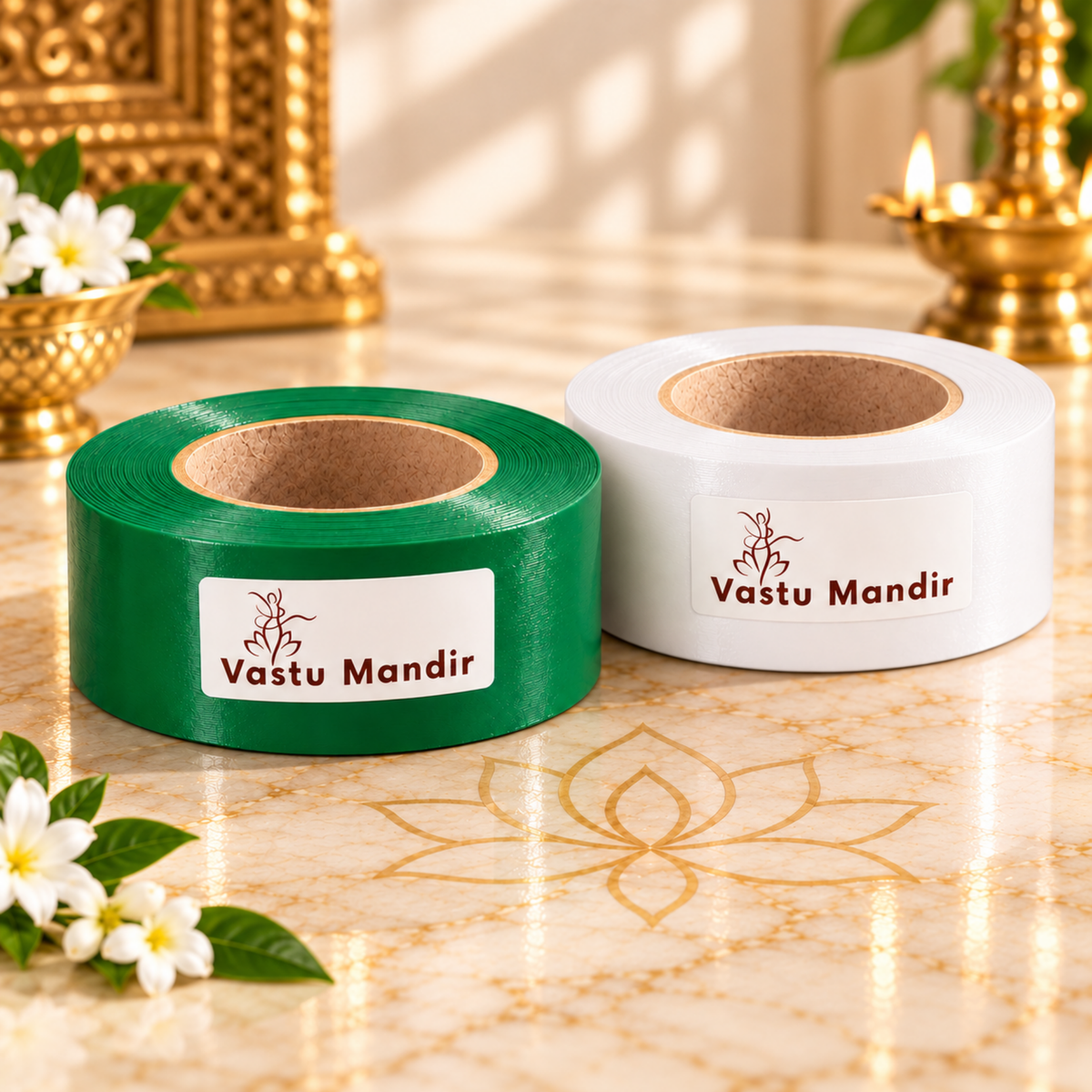 Vastu Waterproof Multicolor Tape – Vastu Remedy for Entrance & Toilet Defects | Ideal for Quick Zone Corrections | 1-4 Inch Wide Options | 16 Meter | 2 Rolls