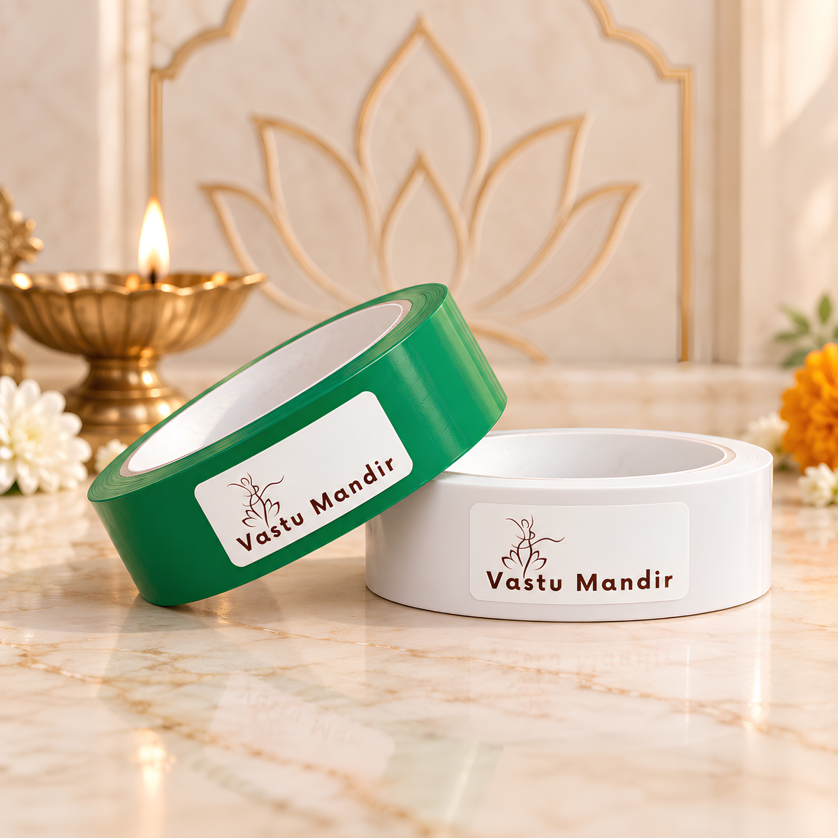 Vastu Waterproof Multicolor Tape – Vastu Remedy for Entrance & Toilet Defects | Ideal for Quick Zone Corrections | 1-4 Inch Wide Options | 16 Meter | 2 Rolls