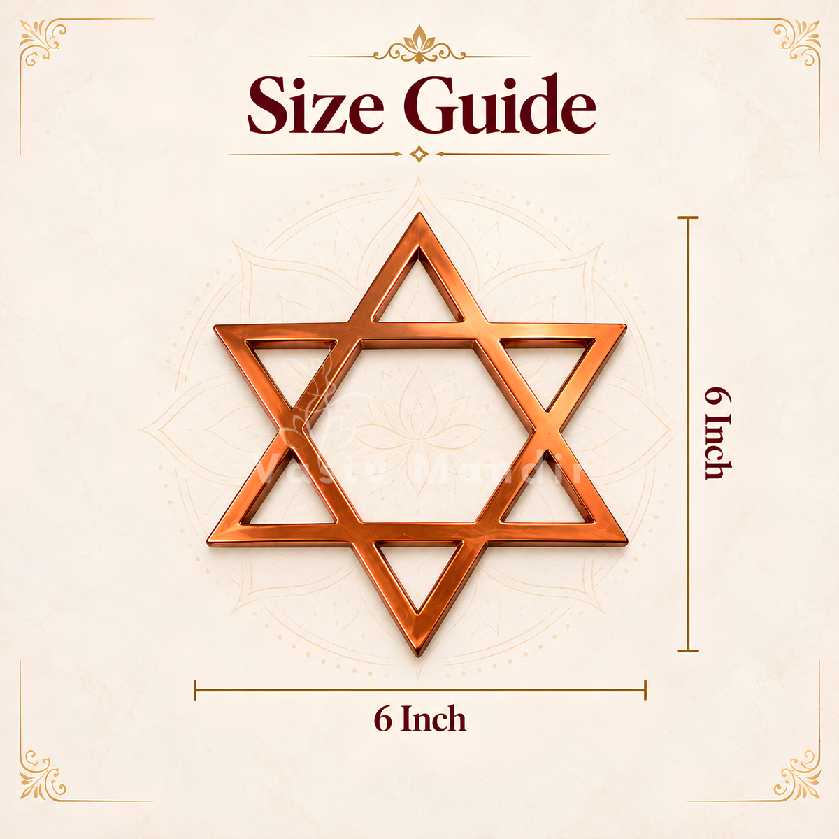 Copper Star Helix – Vastu Remedy for North-East Direction Correction | Spiritual Zone Activation | 4 & 6 Inch