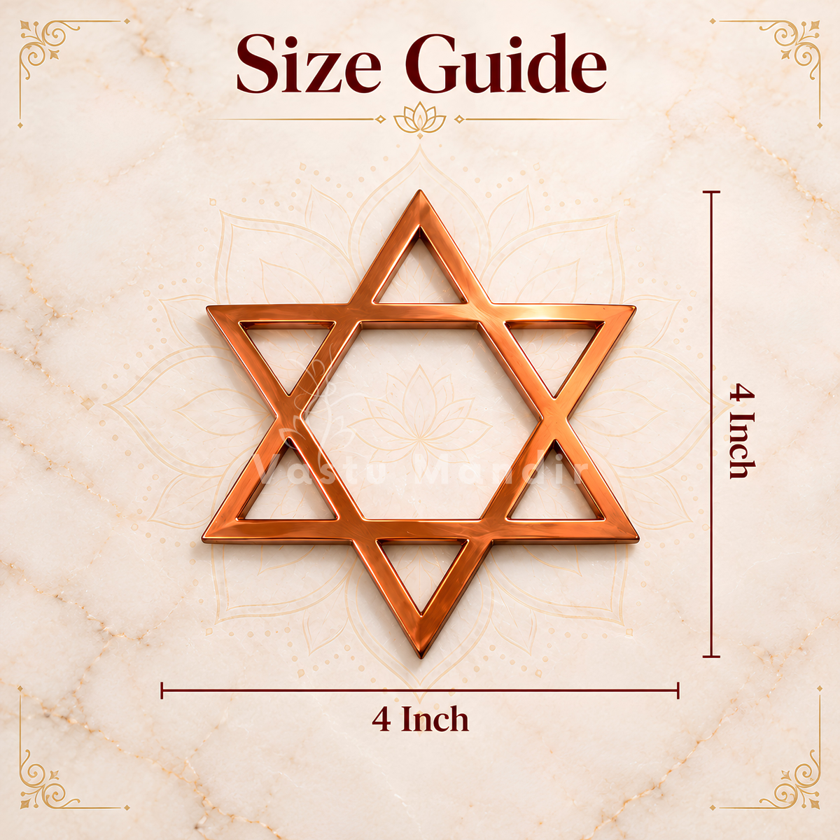 Copper Star Helix – Vastu Remedy for North-East Direction Correction | Spiritual Zone Activation | 4 & 6 Inch