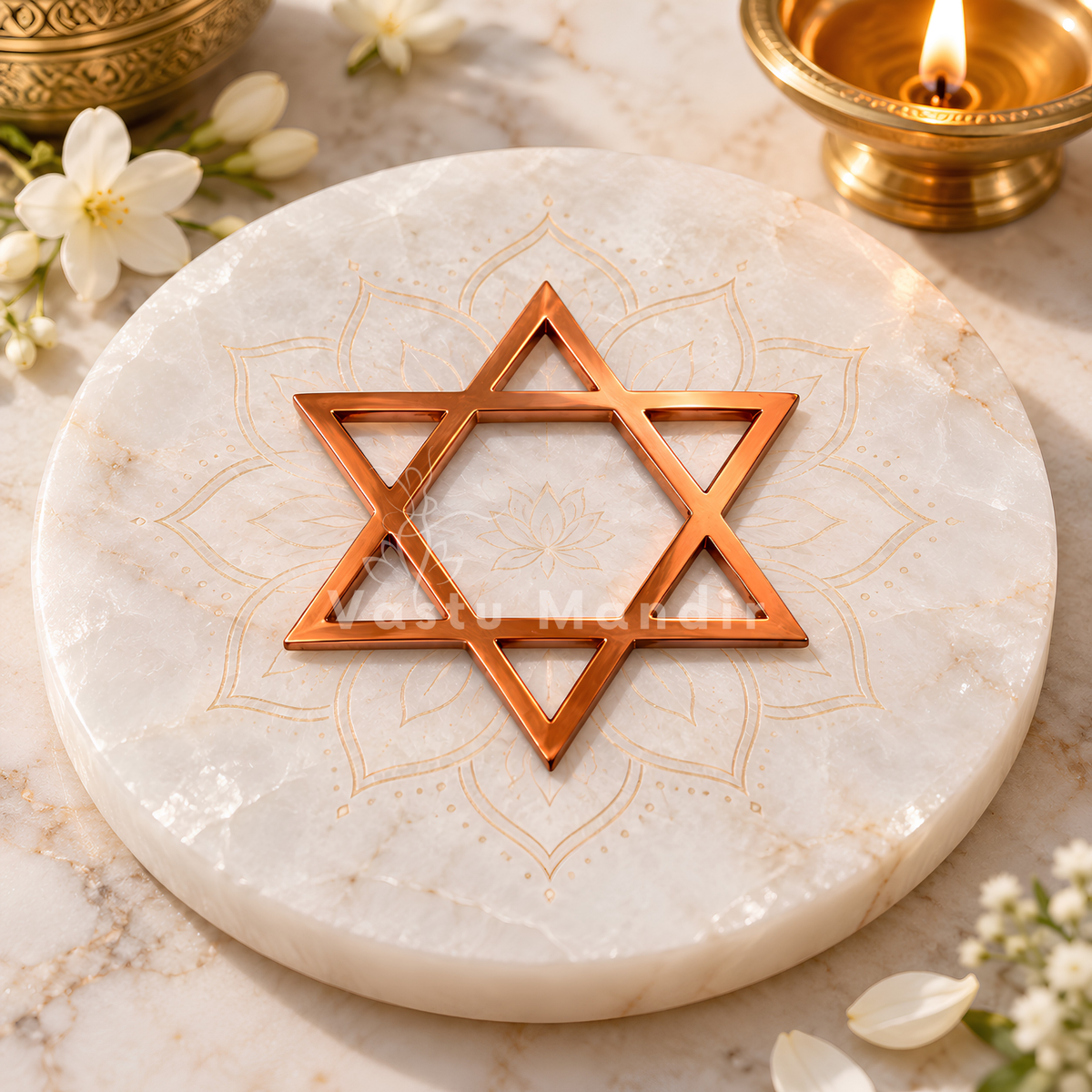 Copper Star Helix – Vastu Remedy for North-East Direction Correction | Spiritual Zone Activation | 4 & 6 Inch