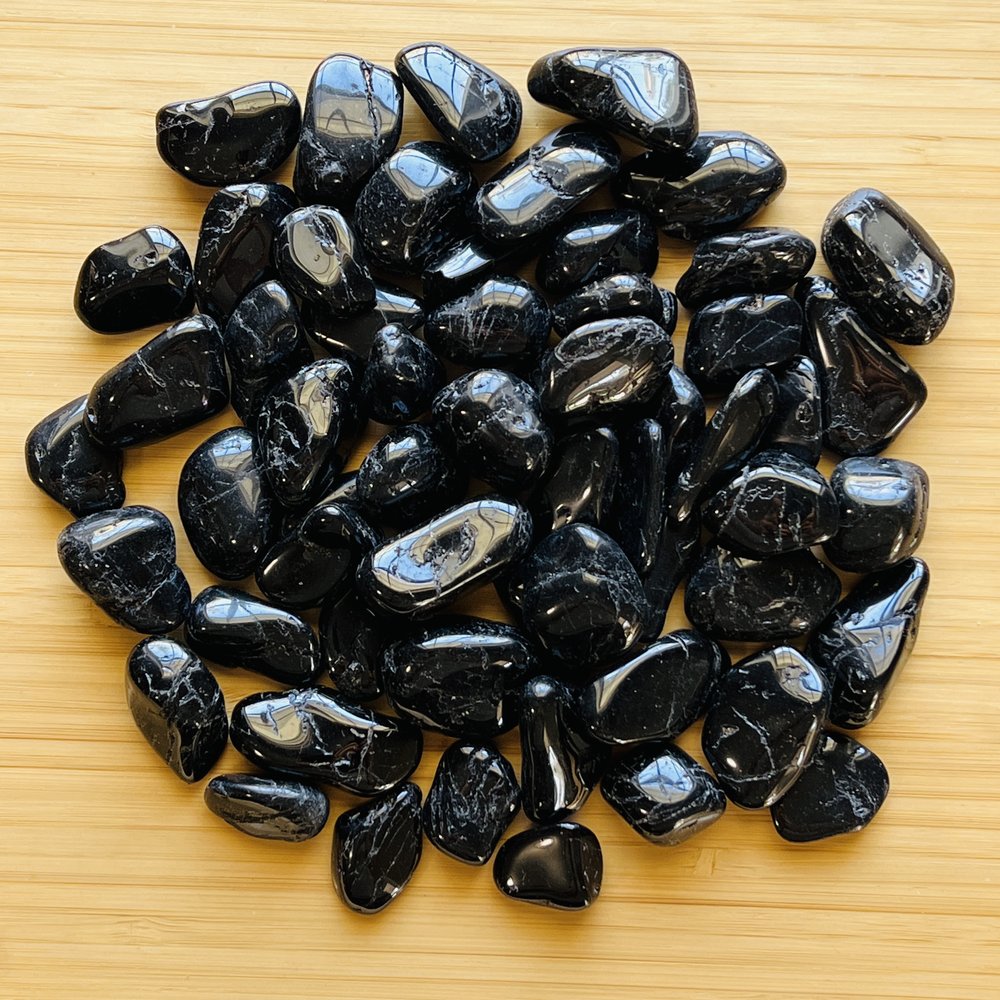 BLACK TOURMALINE (100 gram Tumbled)