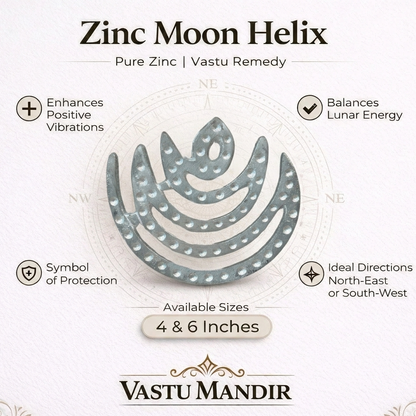Zinc Moon Helix product with features and branding on a white background
