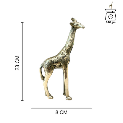 vastu mandir giraffe, vastu brass idol, brass items, premium giraffe statue in brass metal idol for vastu, home decor, table showpiece, 100% PURE METAL VASTU AND HOME DECOR ITEMS