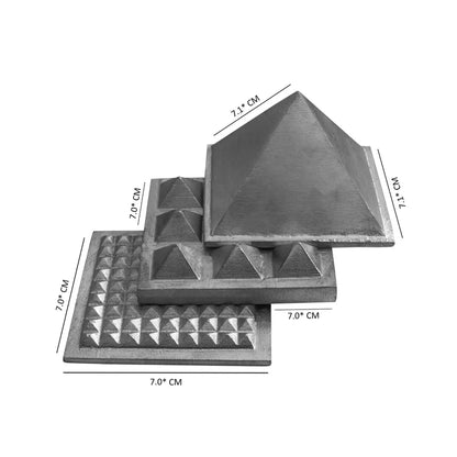 vastu mandir Pyramids, vastu mandir lead pyramid, three layer of lead pyramid for home and office, lead pyramid for vastu