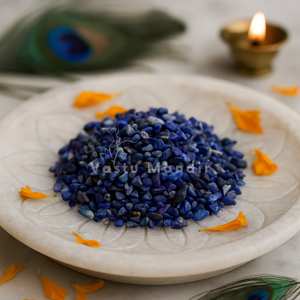 Lapis Lazuli Crystal Chips – Vastu Remedy for Throat Chakra | Spiritual Healing Insight | 100g / 500g / 1kg