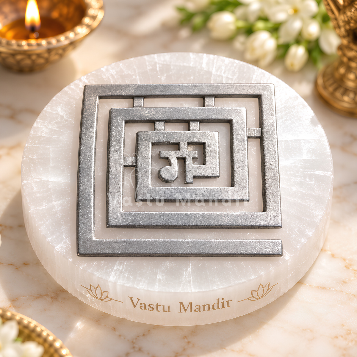 Lead Ga Helix – Vastu Remedy for South-West Direction Correction | Earth Element Support | 4 Inch & 6 Inch