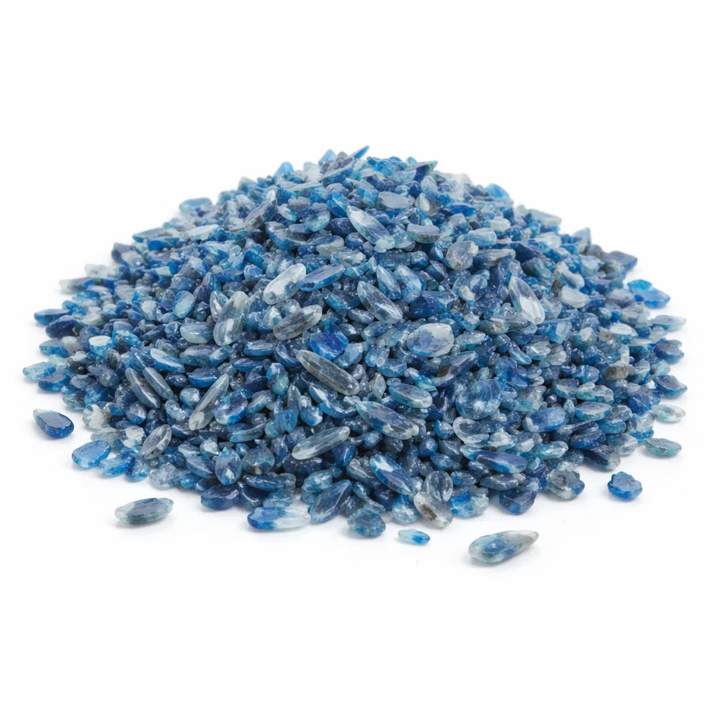 Kyanite Chips on a white background