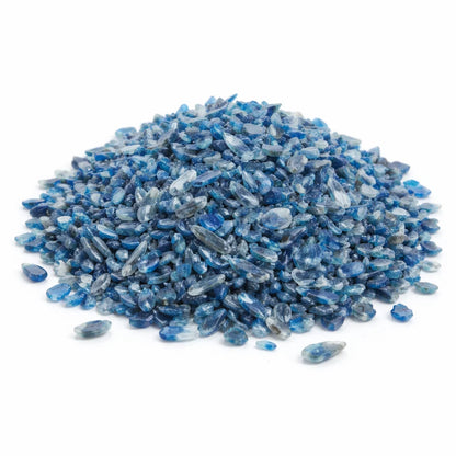 Kyanite Chips on a white background