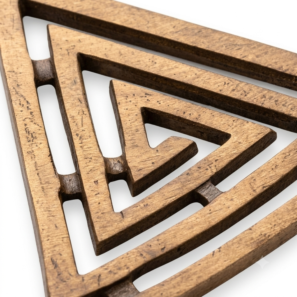Copper Triangle Helix – Vastu Remedy for South-East Direction Correction | Kitchen & Main Door Balance | 4 & 6 Inch